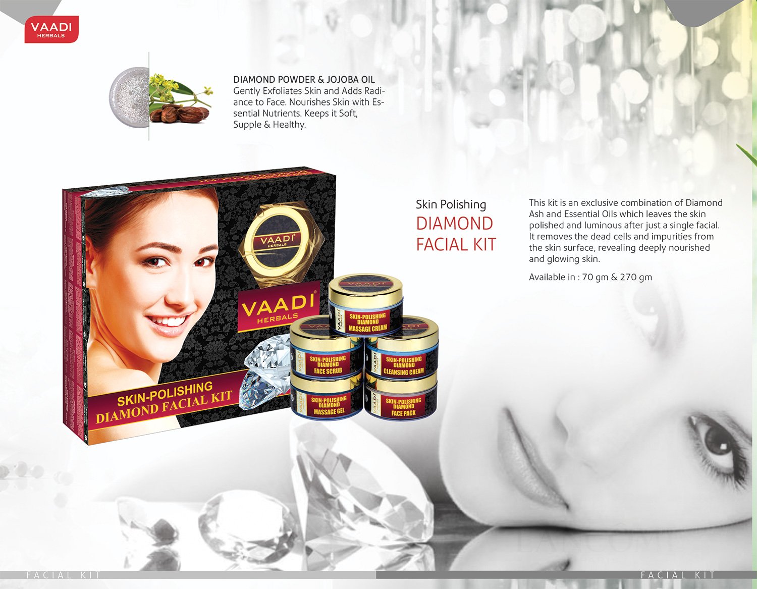 Vaadi Herbals Face and Body Scrub, Walnut and Apricot, 500g – view 6