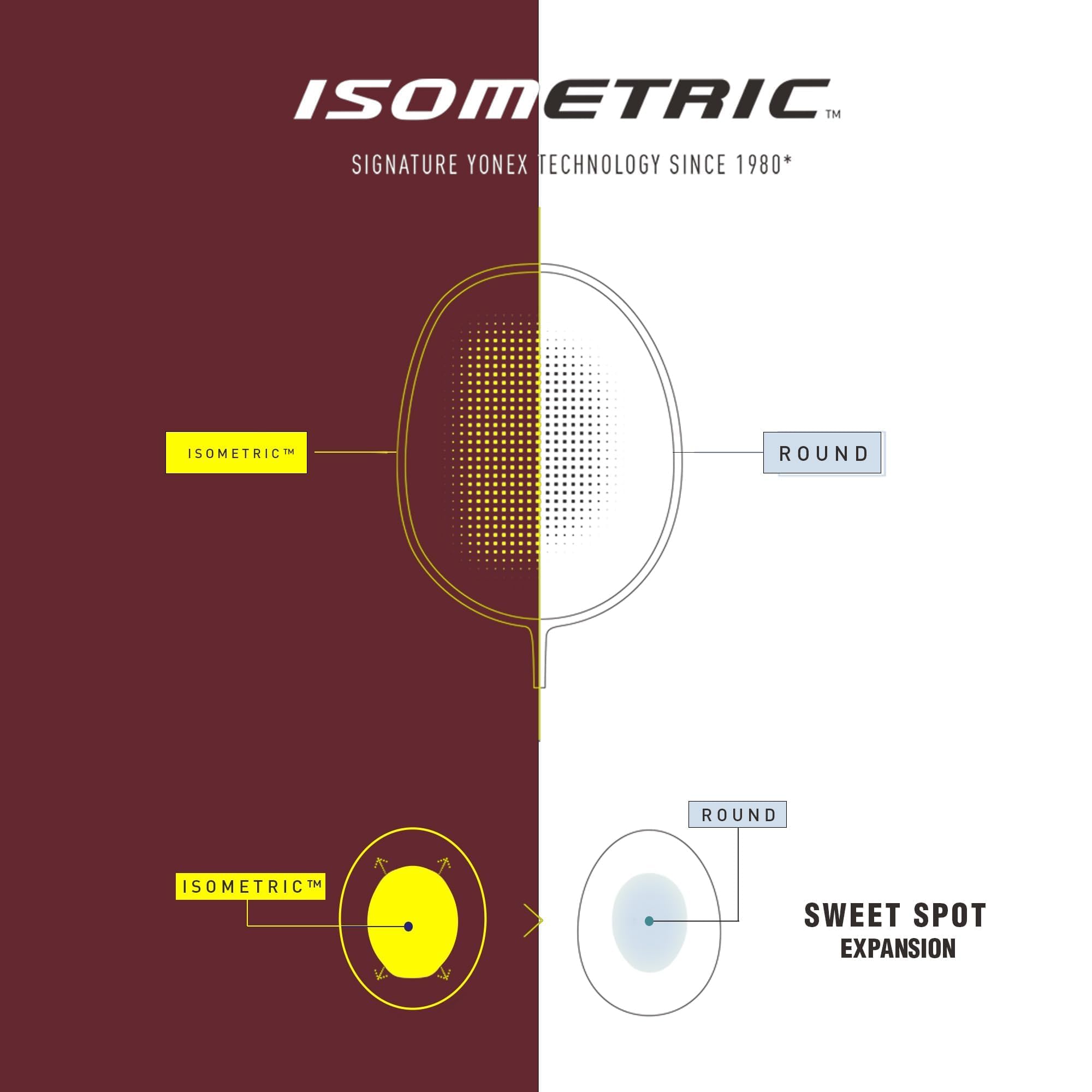 Yonex Badminton Racquet GR 303I Dark Red, Graphite – view 3