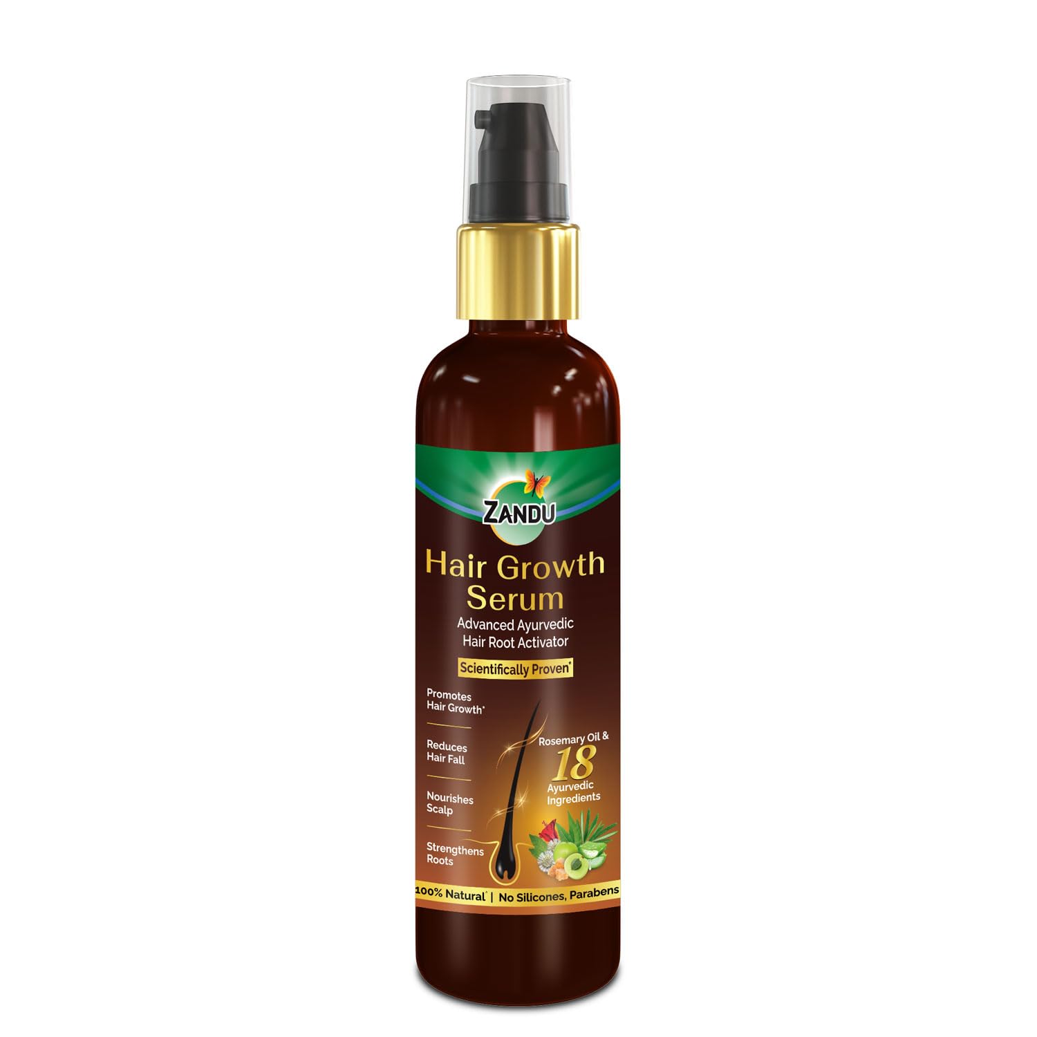 Zandu Hair Growth Serum (200Ml): Clinically Proven To Promote Hair Growth & Reduce Hair Fall In 28 Days – view 8