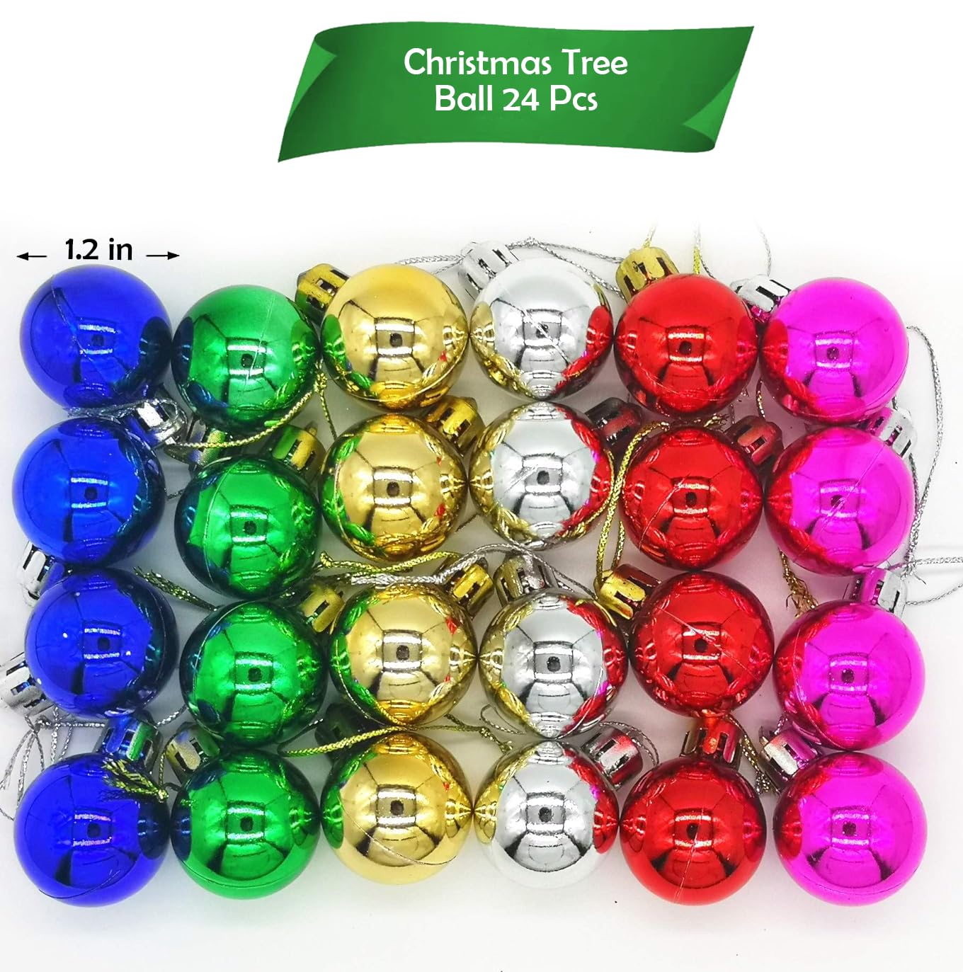 Party Propz Christmas Decorations - 24 Pcs, Christmas Ornaments – view 2