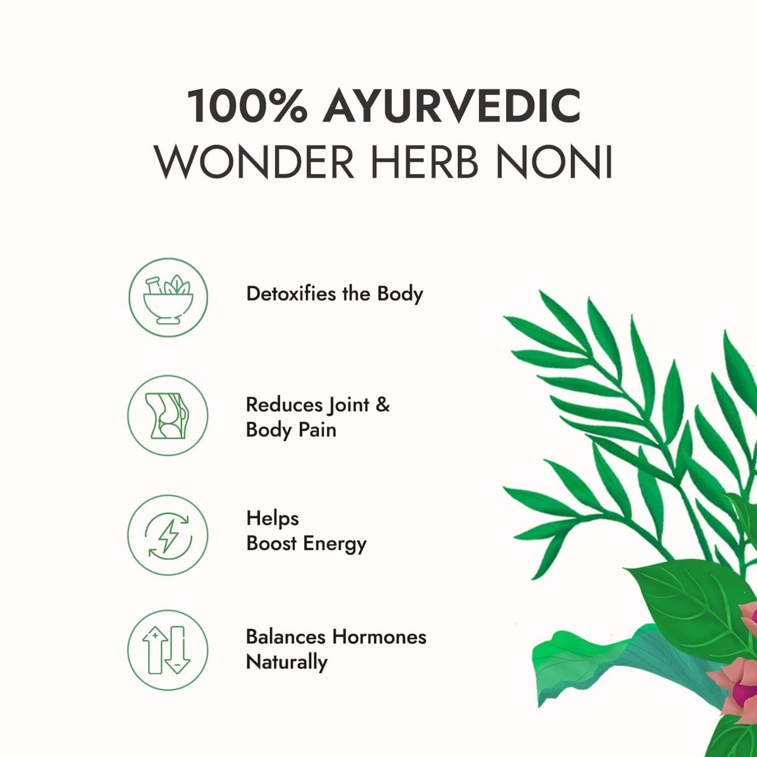 Kapiva Noni Juice (1L) - Rich in Antioxidants, Boosts Energy, Builds Immunity, Natural Detoxifier – view 5