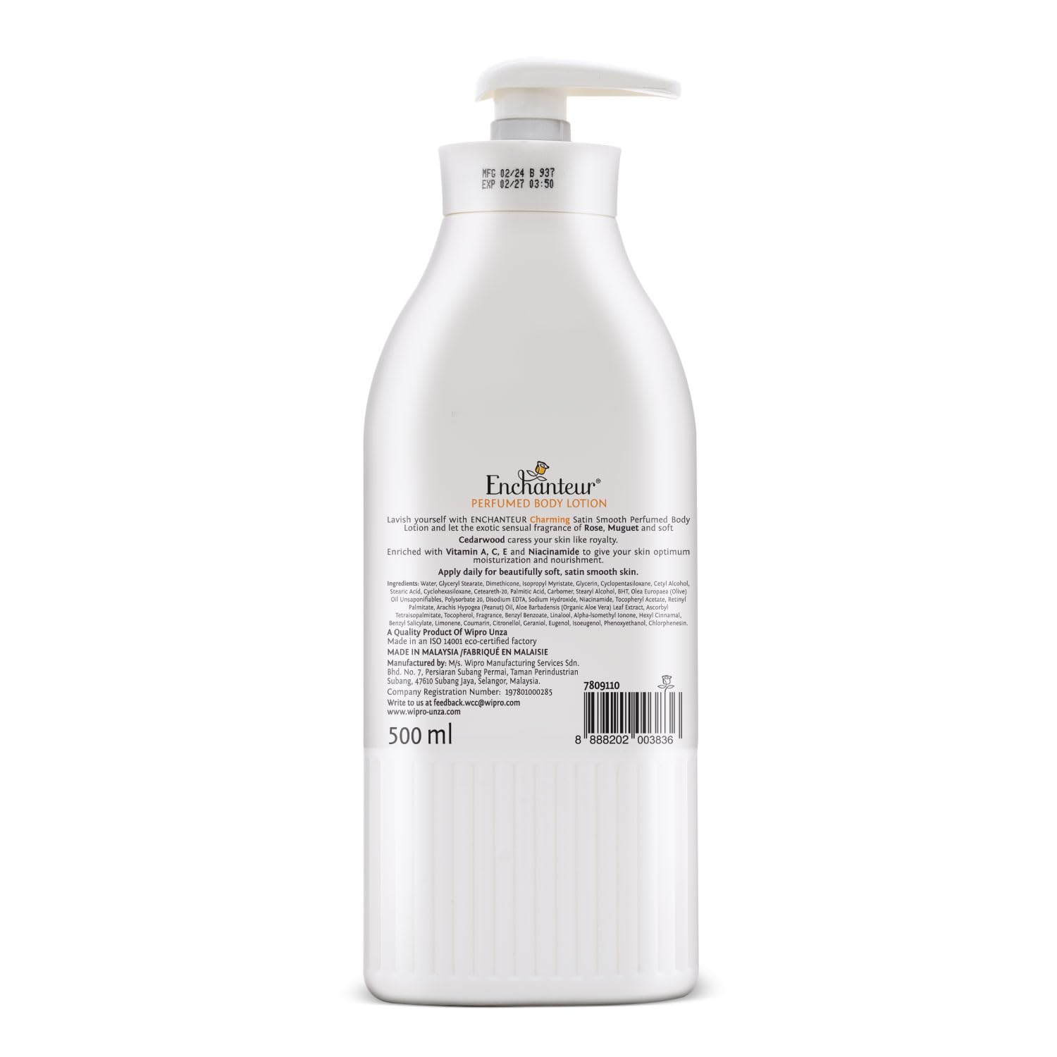 Enchanteur Charming Perfumed Body Lotion with Aloe Vera & Olive Butter for Satin Smooth Skin – view 4