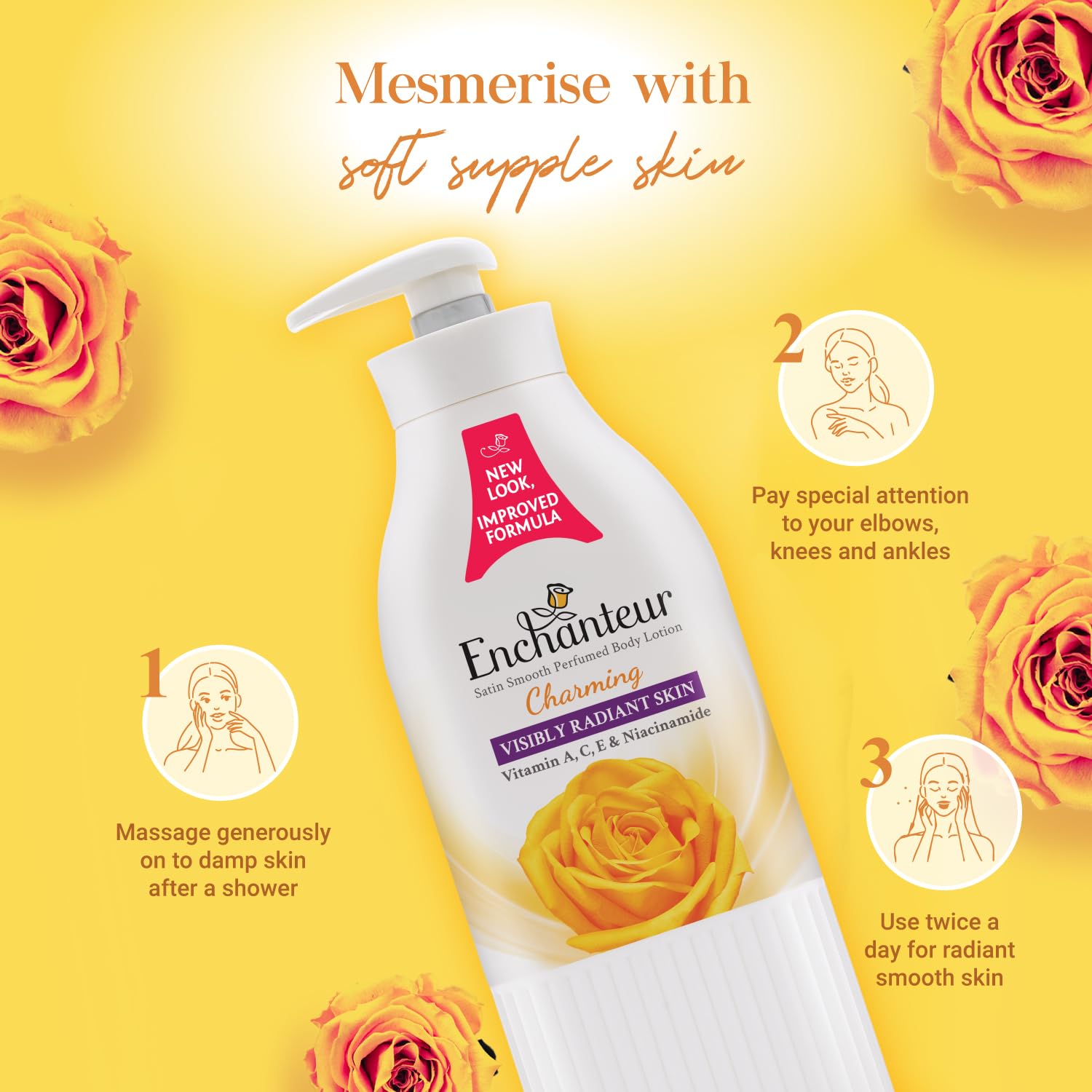 Enchanteur Charming Perfumed Body Lotion with Aloe Vera & Olive Butter for Satin Smooth Skin – view 8