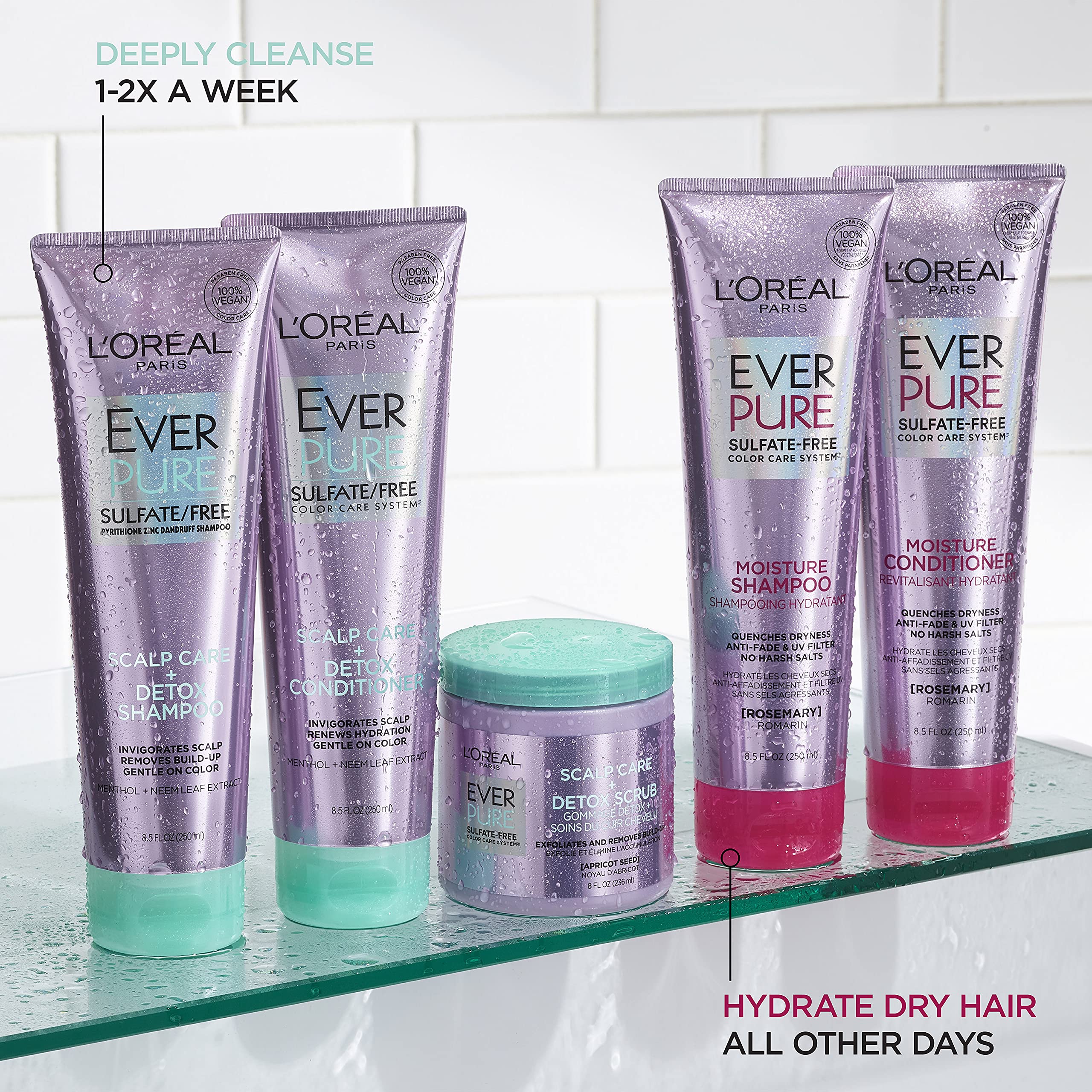 LOreal Ever Pure Scalp Care+Detox Shampoo 250ml – view 5