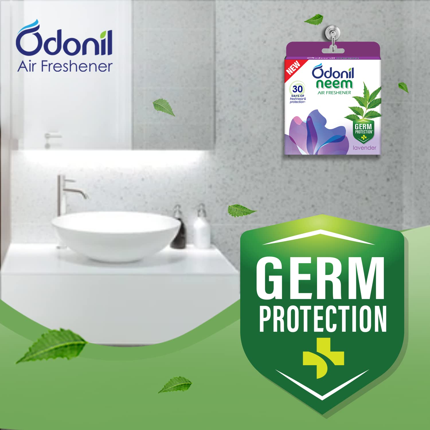Odonil Bathroom Air Freshener Blocks Neem Jasmine Mist - 48gm – view 2