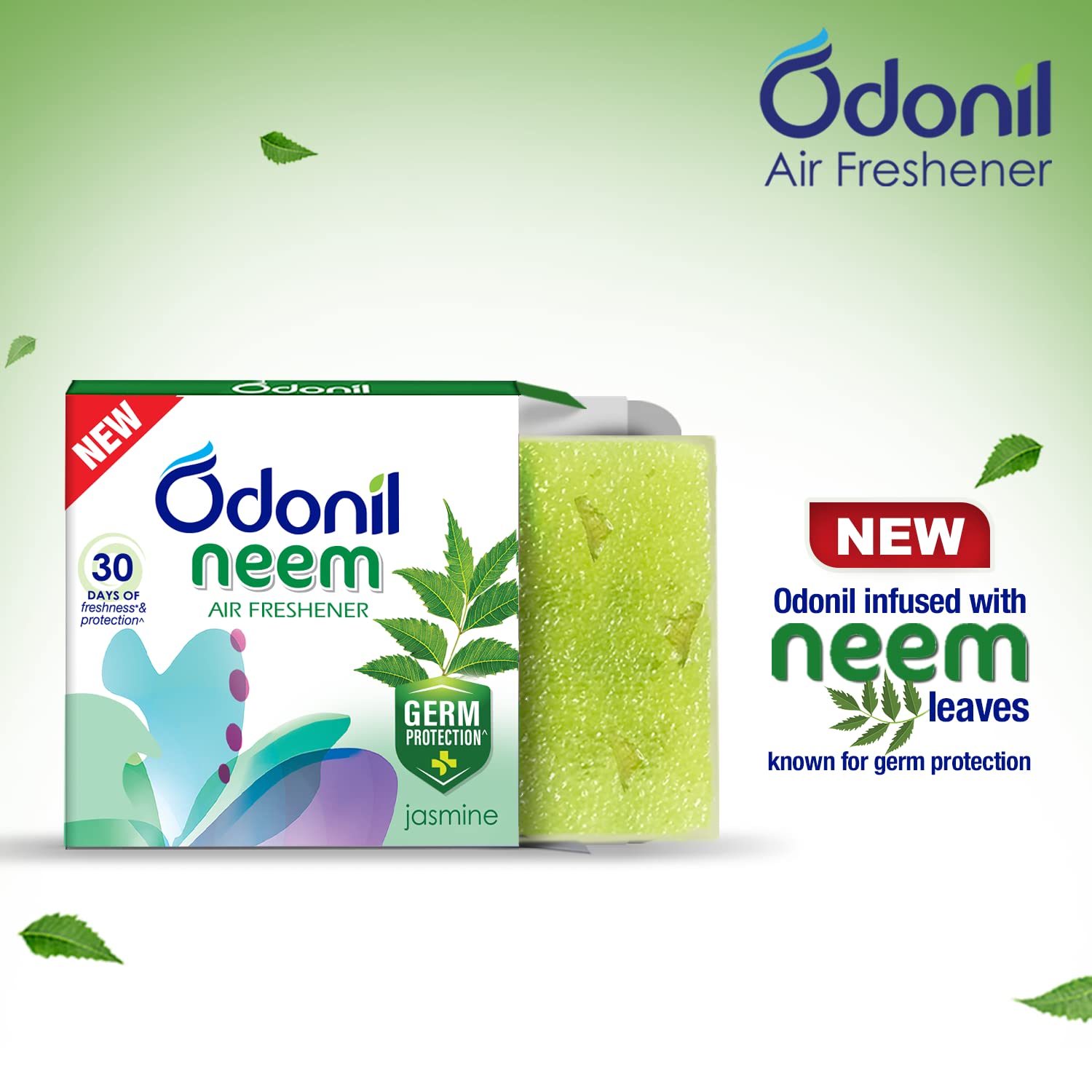 Odonil Bathroom Air Freshener Blocks Neem Jasmine Mist - 48gm – view 3