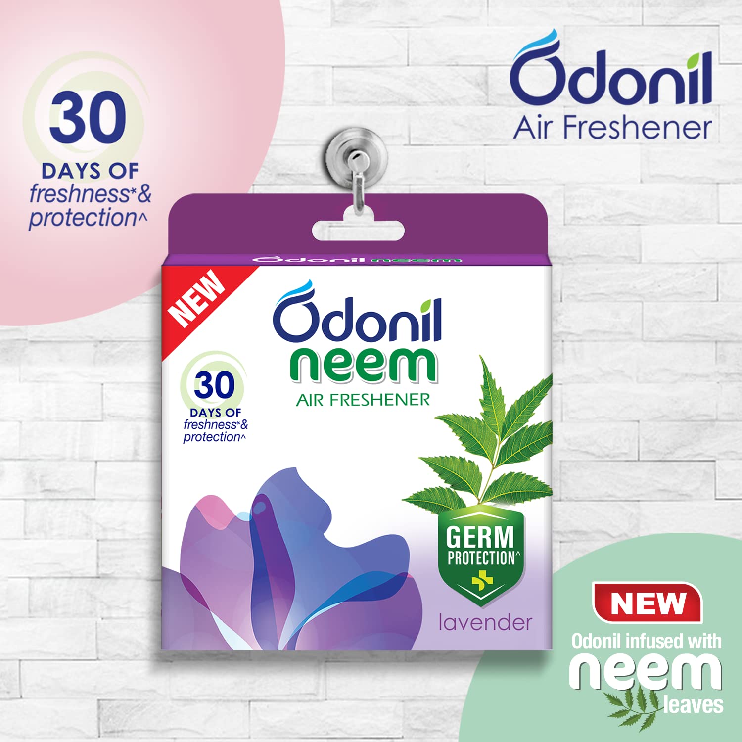 Odonil Bathroom Air Freshener Blocks Neem Jasmine Mist - 48gm – view 4