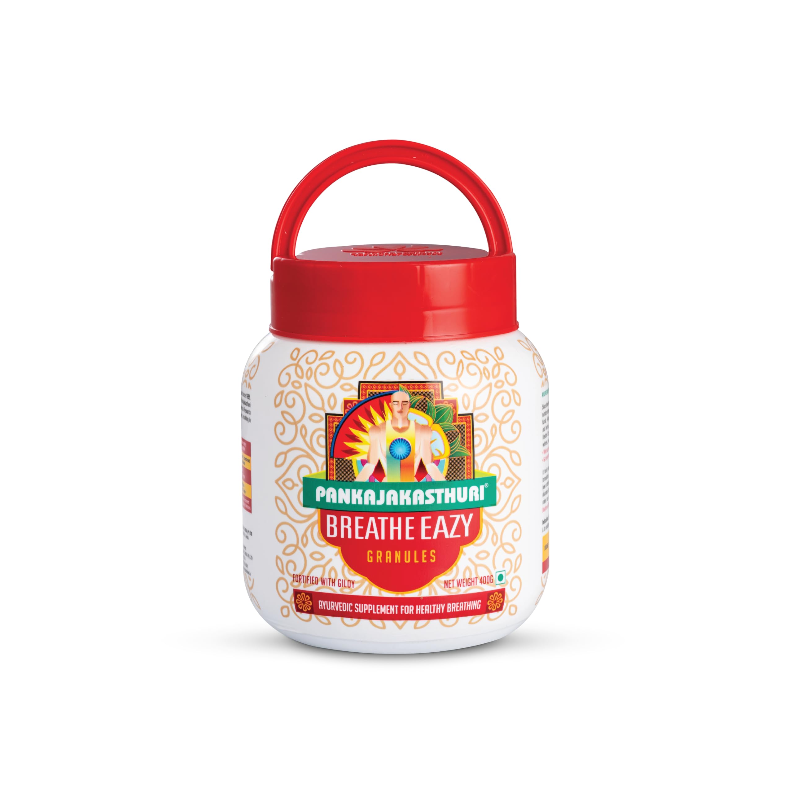 Pankajakasthuri Ayurvedic breathing support granules bottle 400g pack