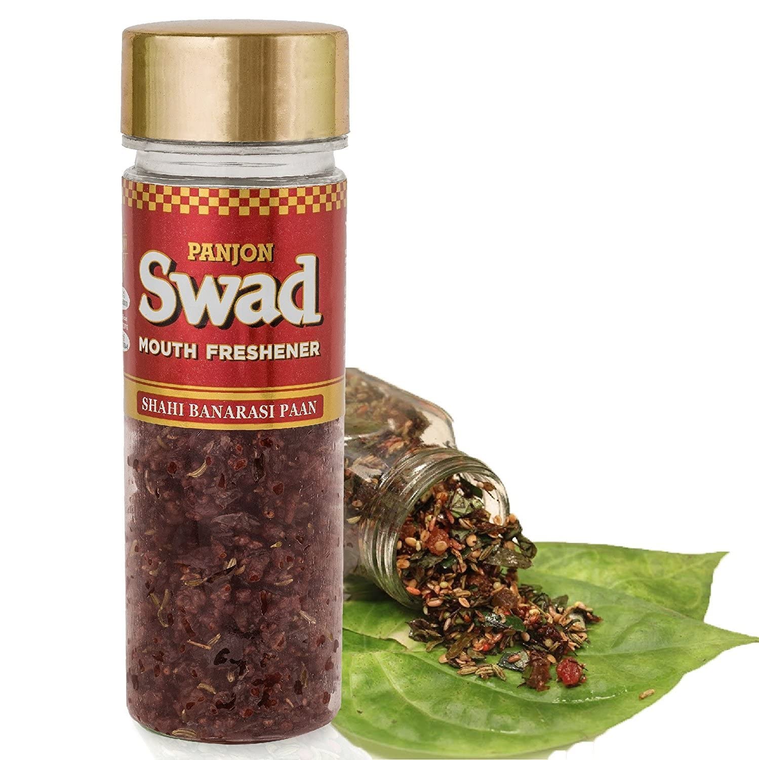 Panjon Swad Banarasi Paan Mukhwas 100gm Meetha Paan Mukhwas | Hygienically Packed Traditional Sweet Pan Pachak | Tasty Mouth Freshener | After-Meal Snack | Dry Mukhwas