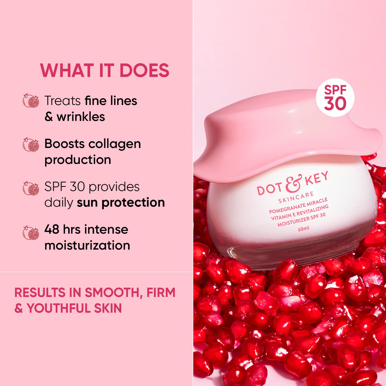 DOT & KEY Pomegranate + Multi-Peptide Anti Aging Cream With Spf 30 For Sun Protection – view 2