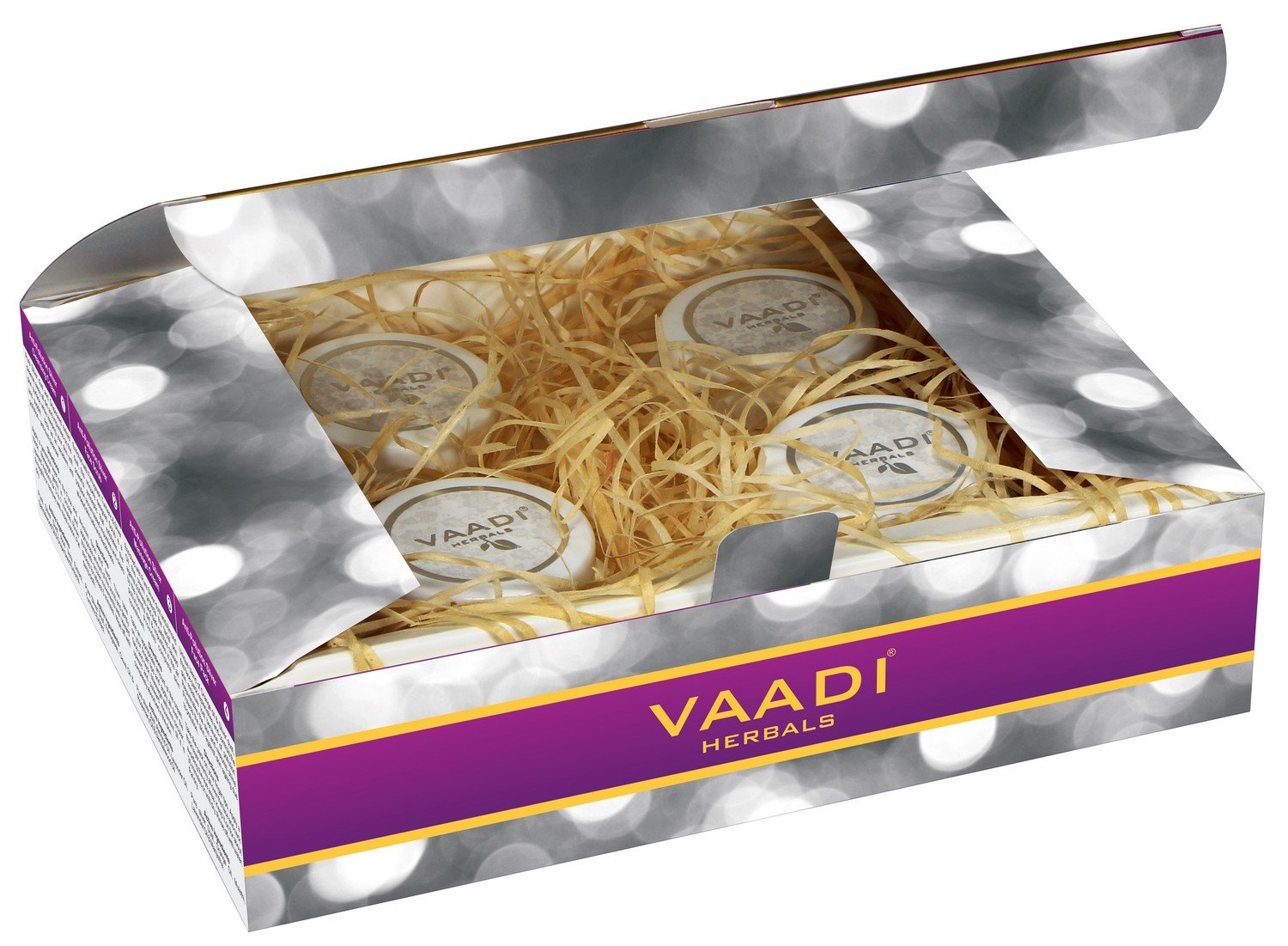 Vaadi Herbals Silver Facial Kit, Pure Silver Dust, Rosemary and Lavender Oil, Sandalwood Paste, 70g – view 3
