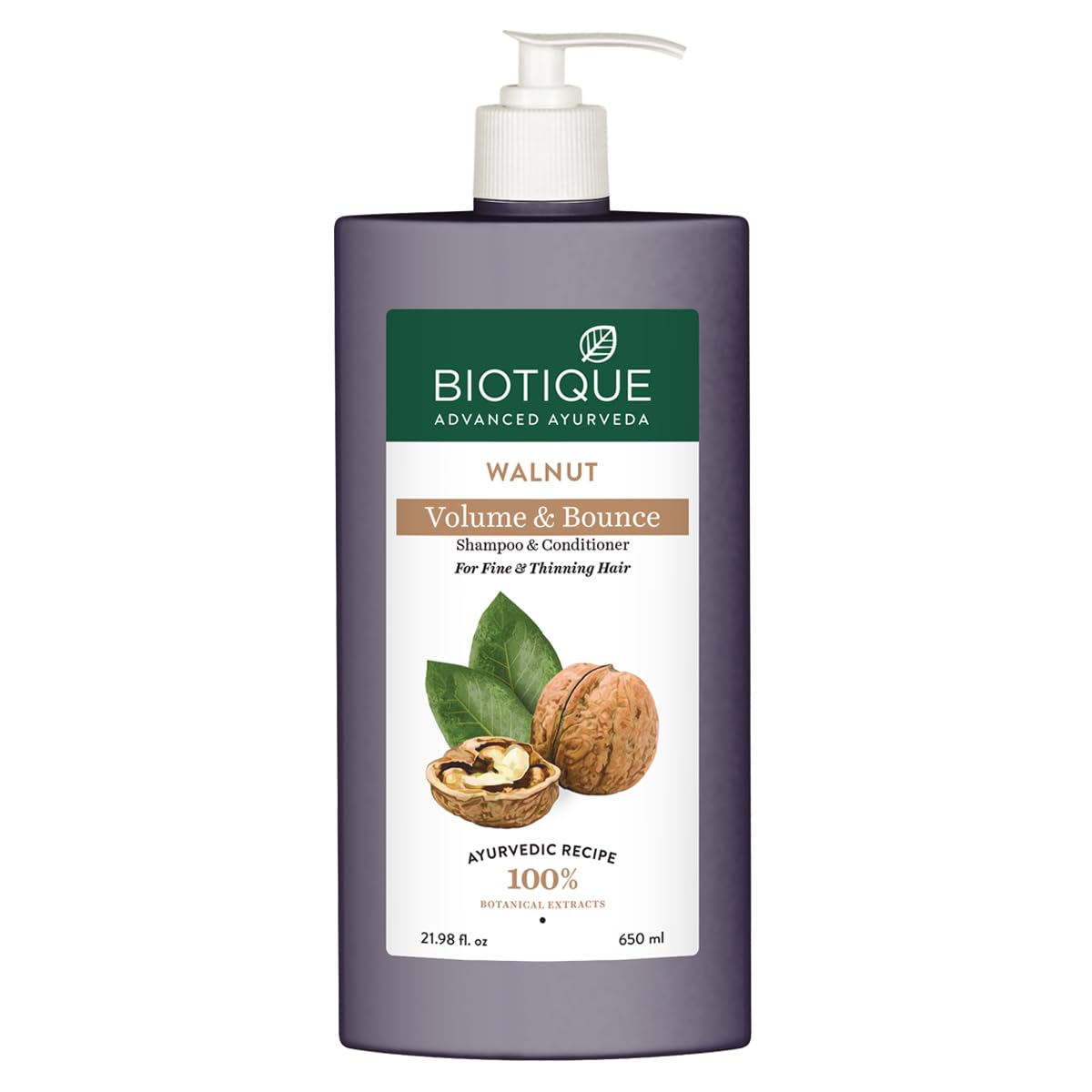 Biotique volumizing shampoo for fine and thinning hair, 650 ml