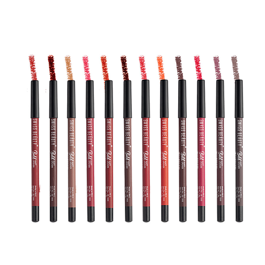Swiss Beauty Bold Matt Lipliner 12 Colour - Multicolour 1.6gm – view 2