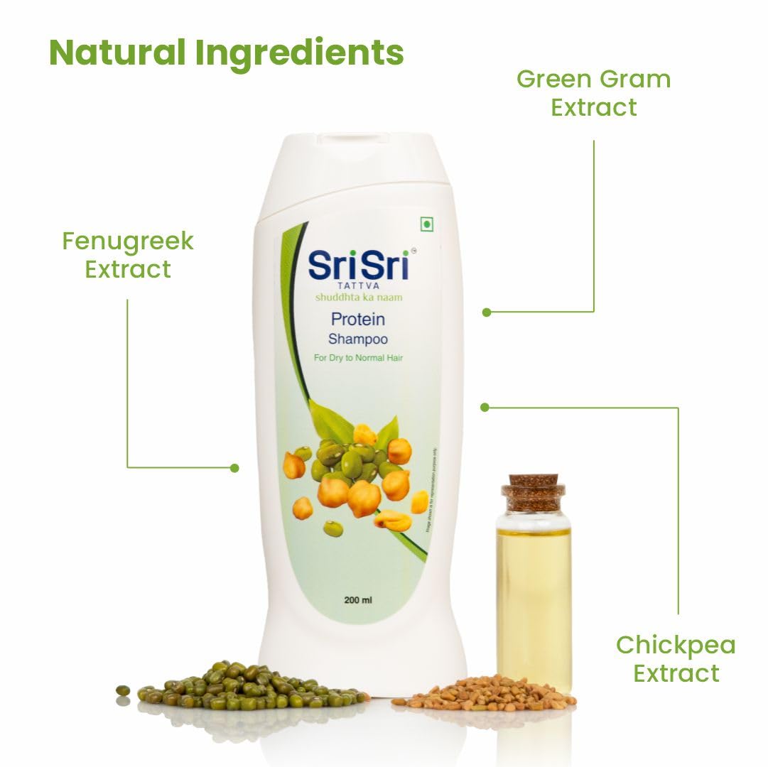 Sri Sri TATTVA shuddhta ka naam Protein Shampoo For Women and Men (200ml) - Pack of 3 – view 4