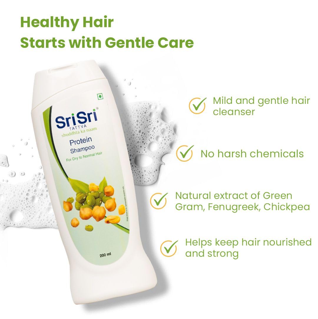 Sri Sri TATTVA shuddhta ka naam Protein Shampoo For Women and Men (200ml) - Pack of 3 – view 5
