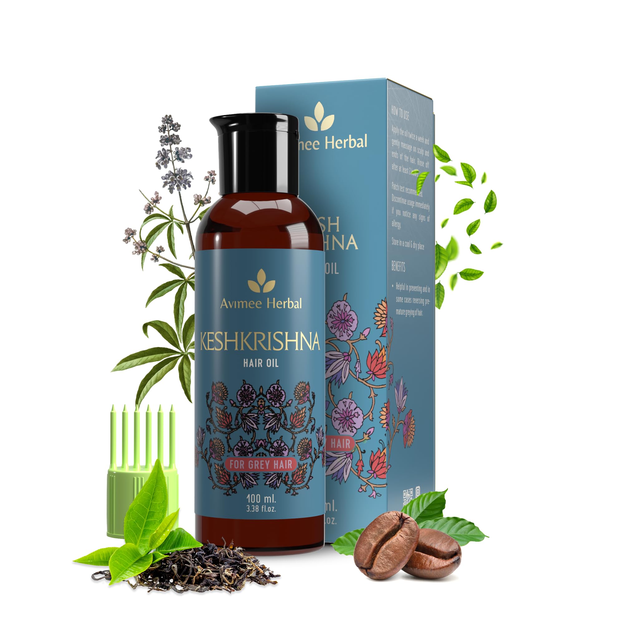 Avimee Keshkrishna mineral oil-free hair oil 100 ml bottle