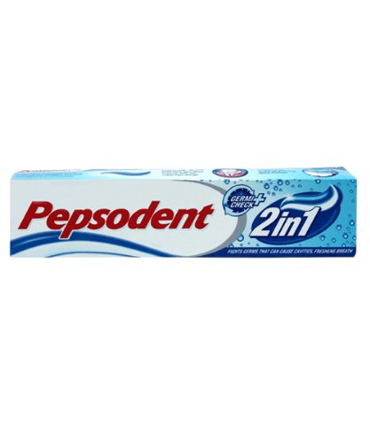 Pepsodent 2 in 1 toothpaste 80 g tube front view