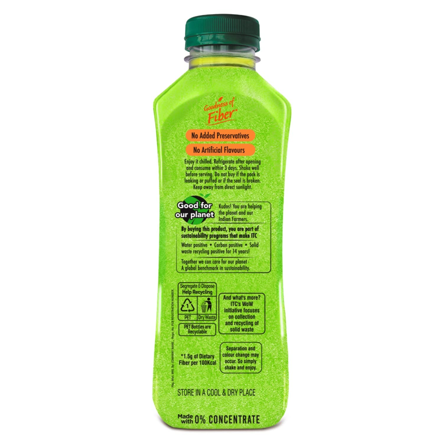 B Natural Fruits N Bits Mixed Fruit, Infused with Real Fruit Bits, 300ml, 100% Indian Fruit, 0% Concentrate, Goodness of Fiber, No Added Preservatives – view 2
