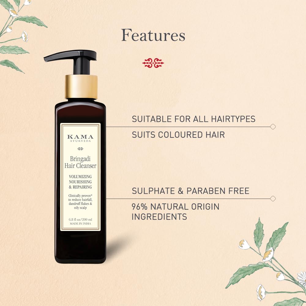 Kama Ayurveda Bringadi Hair Cleanser, 200 ml – view 2
