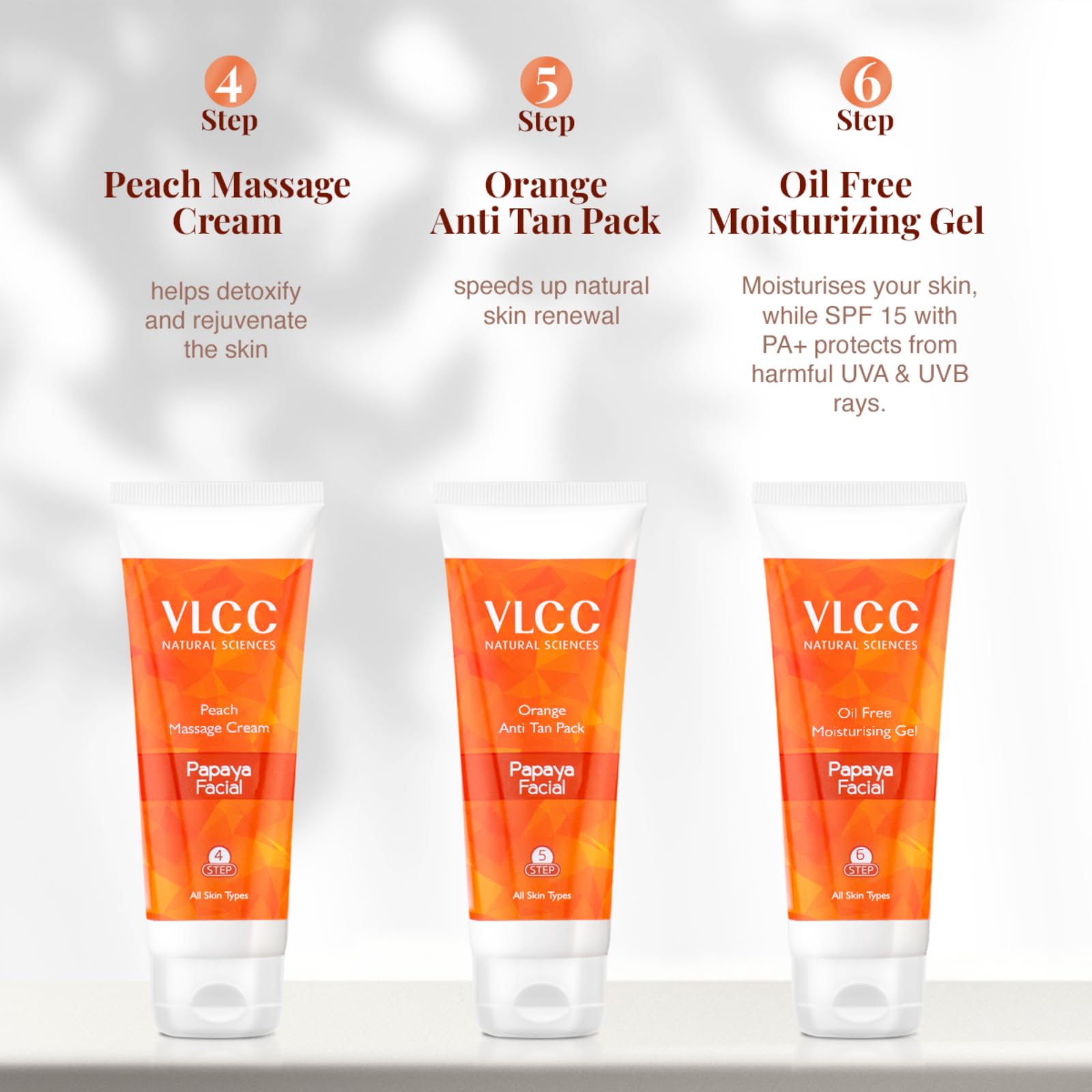 VLCC Papaya Fruit Facial Kit with FREE Rose Water Toner - 300g + 100ml – view 6