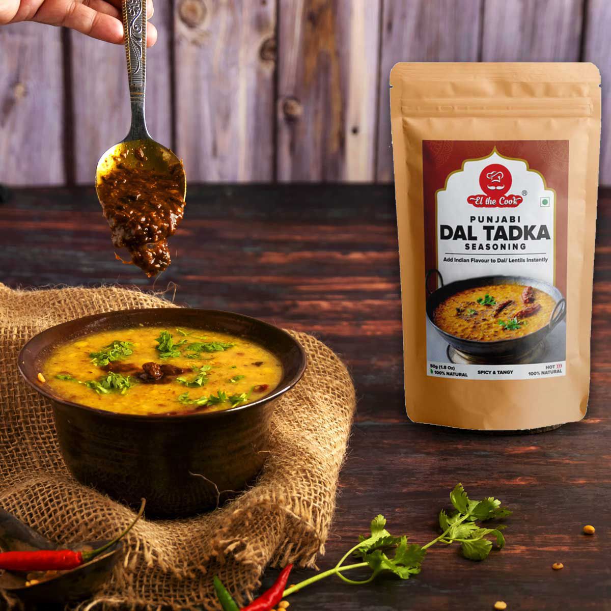El The Cook Punjabi Dal Tadka Sachet, 2 x 50g – view 2