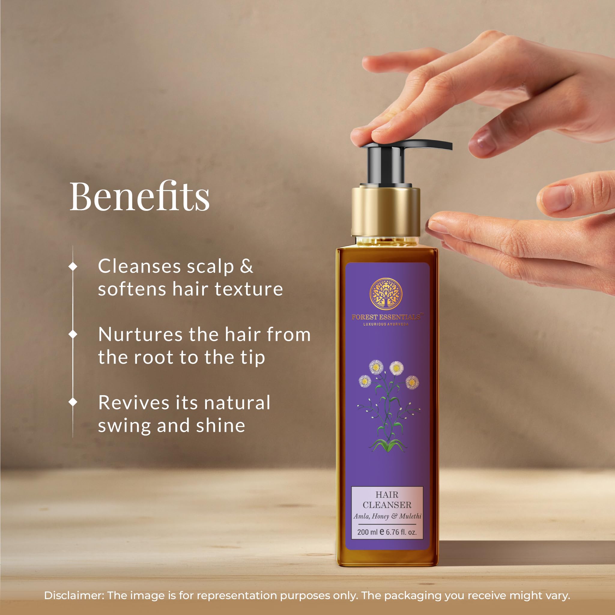 Forest Essentials Hair Cleanser Amla, Honey & Mulethi – view 3