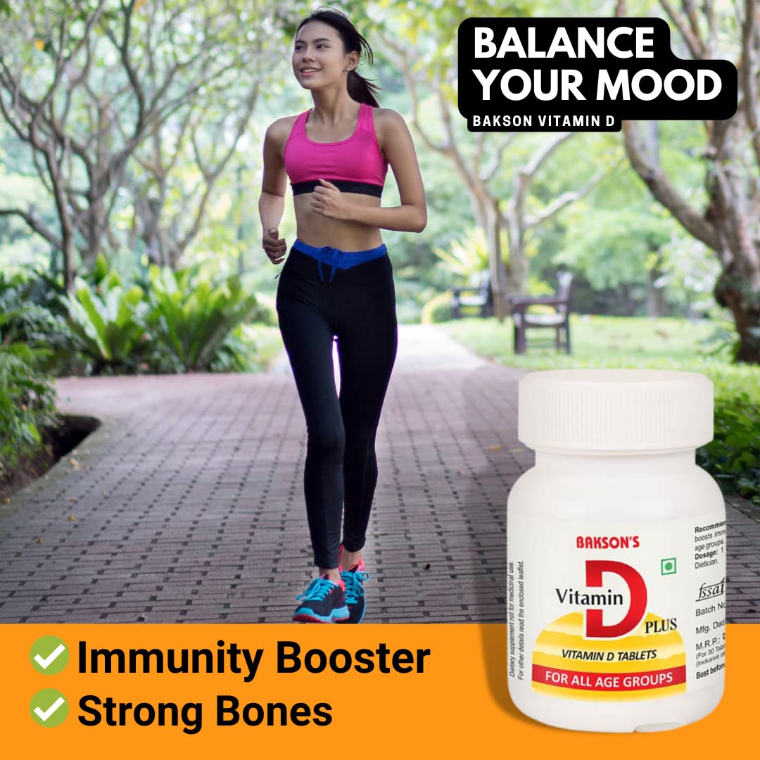 Bakson's Vitamin D Plus, Promotes Calcium Absorption, Bone Health, Muscle Strength & Boosts Immunity – view 6