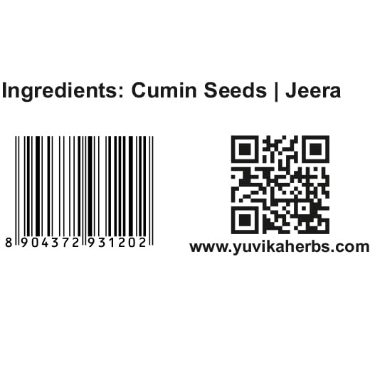 Yuvika Jeera Safed - Cuminum Cyminum - White Cumin Seeds 100 Grams – view 4