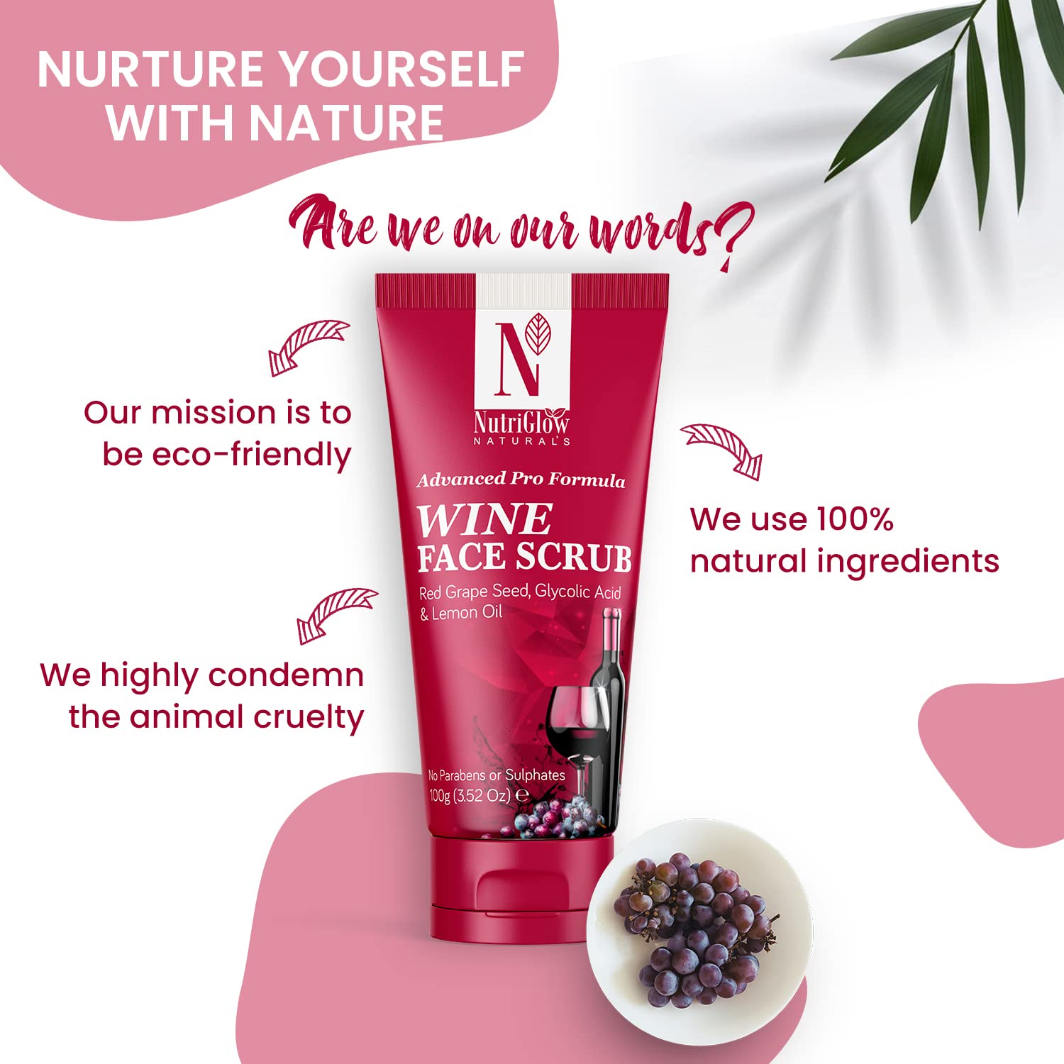 NutriGlow NATURAL'S Advanced Pro Formula Wine Shampoo for Hair fall Control, Sulphate Free Women and Men All Hair Types, 150ml – view 6