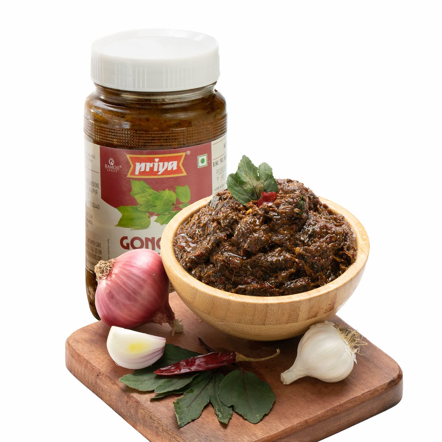 Priya Gongura Pickle with Garlic, 300g - Authentic Telugu Style Achar – view 2