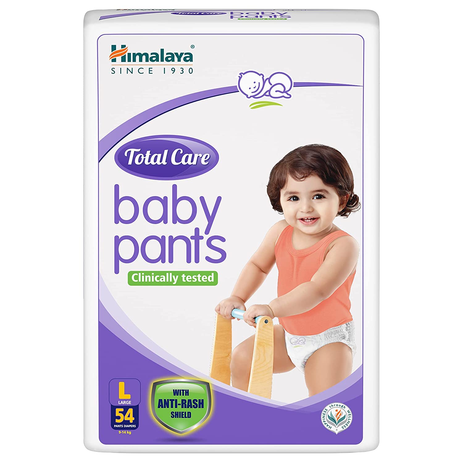 Himalaya Total Care Baby Pants Diapers, Large (9 - 14 kg), 54 Count – view 2