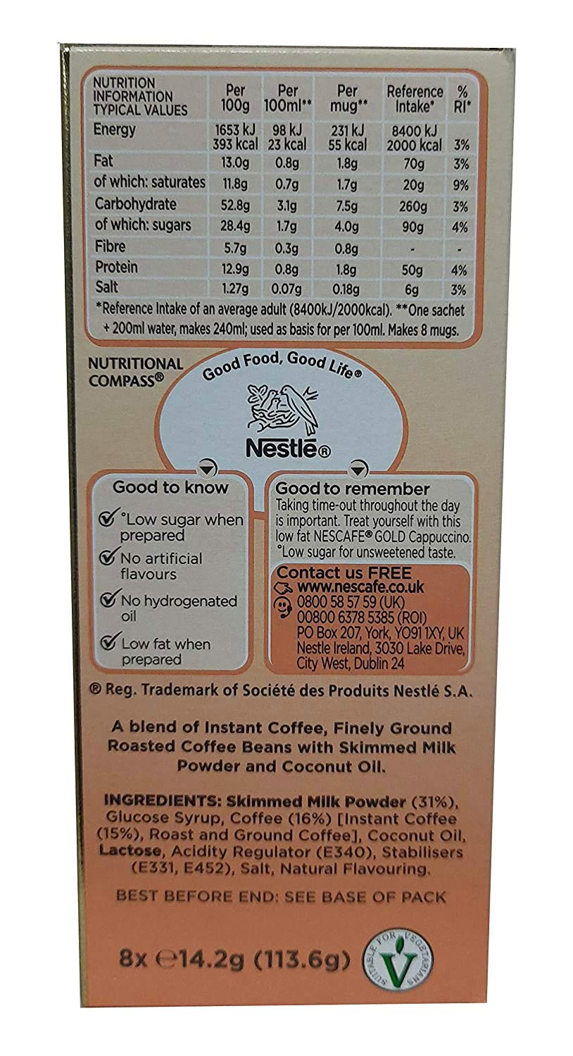 Nescafe Gold Cappuccino Unsweetened Taste, 113.6 g – view 4