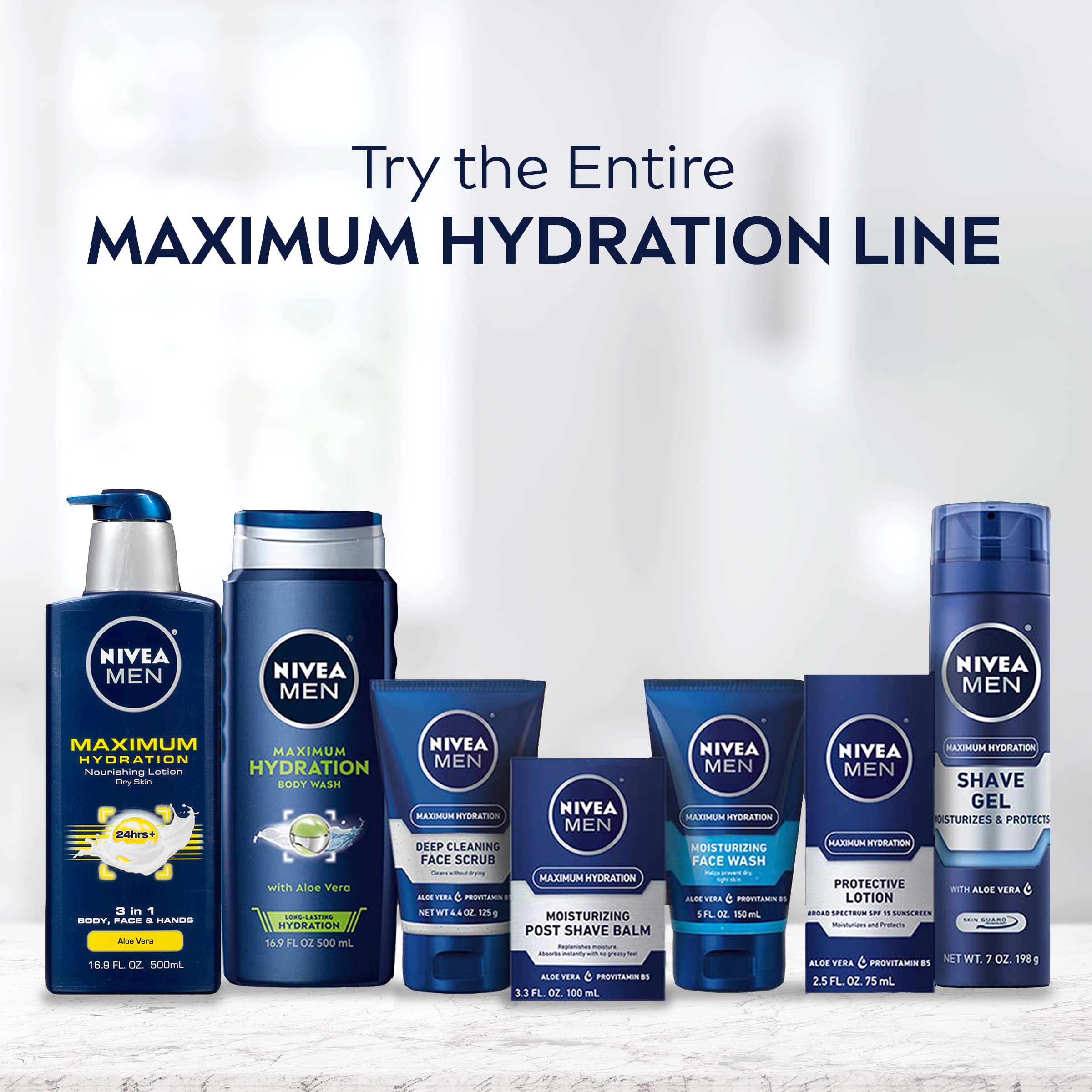 NIVEA Men Maximum Hydration 3 in 1 Nourishing Lotion 16.9 Fluid Ounce – view 8