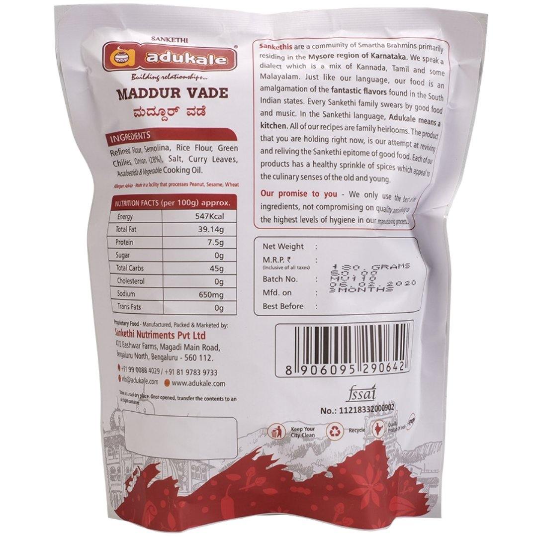 Karnataka Maddur Vade by Adukale-180gm – view 2