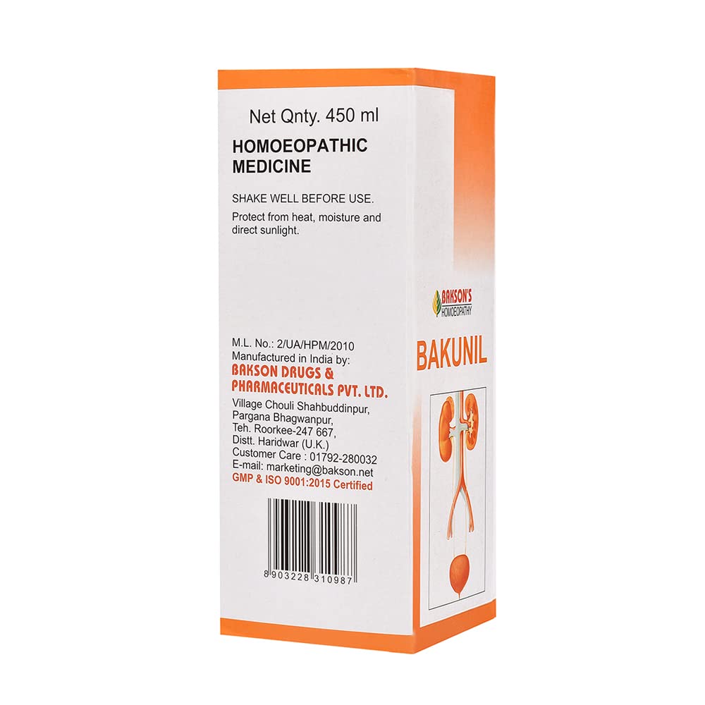 Dr. Bakshi's BAKSON'S HOMOEOPATHY Bakunil Syrup (450ml) – view 2