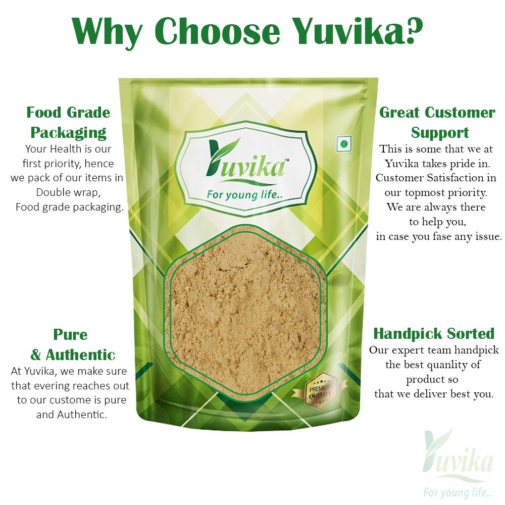 YUVIKA Harad Pili Chilka Powder - Haritaki Powder - Harad Badi Chilka Powder - Yellow Terminalia Chebula 200 Grams – view 3