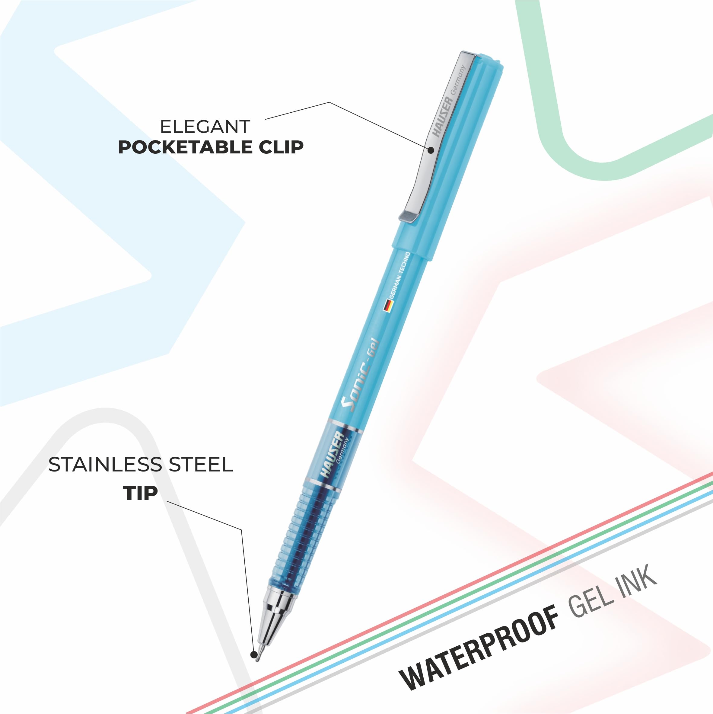 Hauser Sonic 0.55mm Gel Pen Blister Pack – view 5