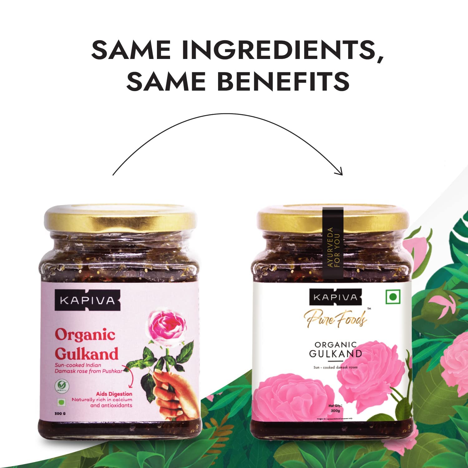Kapiva Organic Gulkand 300gms (Rose Petal Jam) – view 2
