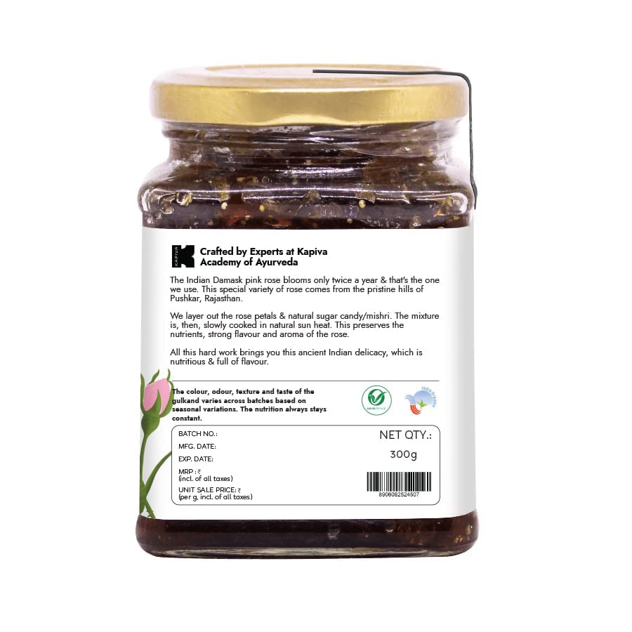 Kapiva Organic Gulkand 300gms (Rose Petal Jam) – view 9