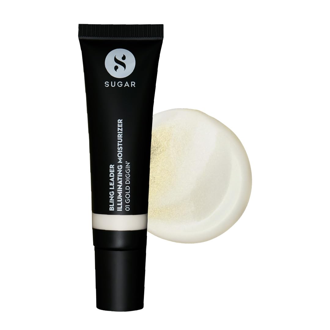 SUGAR Cosmetics illuminating moisturizer tube in 01 Gold Diggin shade