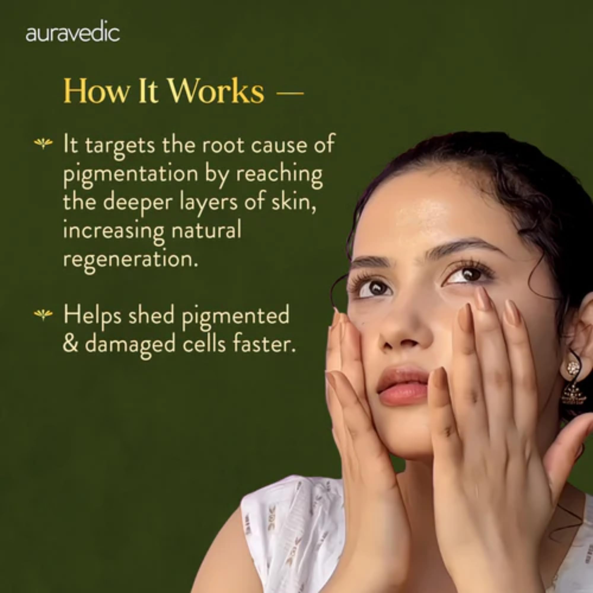 Auravedic Kumkumadi Tailam Face Oil 30 ml Kumkumadi oil for Face Serum for Glowing Skin Brightening Radiant Youthful Glow – view 8