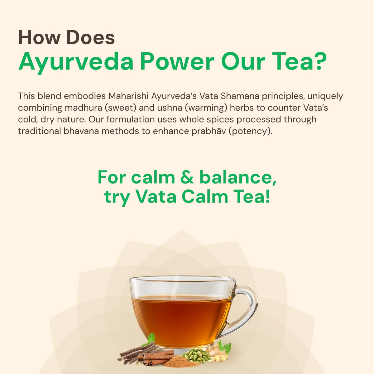 Maharishi Ayurveda Organic Certified Vata Calm Herbal Tea – view 5