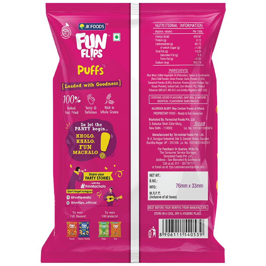 Fun Flips Puffs - Tango, Baked & Crunchy, Healthy Snacks, 75 g – view 2