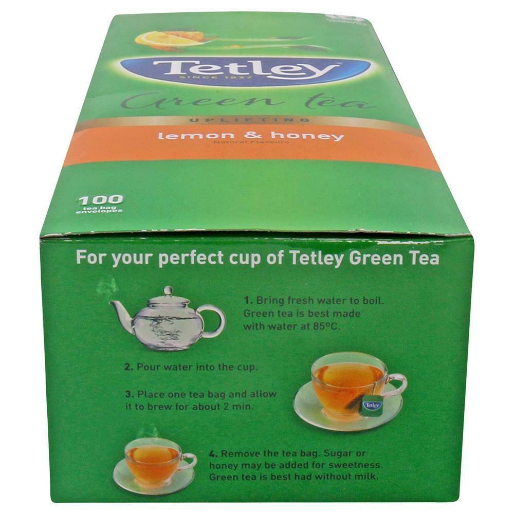 Tetley Lemon & Honey Green Tea Bags 100 Pcs – view 5
