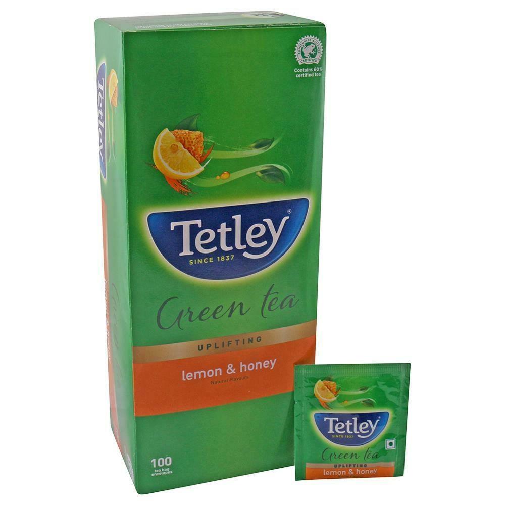 Tetley Lemon & Honey Green Tea Bags 100 Pcs – view 6