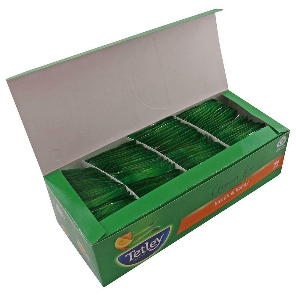 Tetley Lemon & Honey Green Tea Bags 100 Pcs – view 7