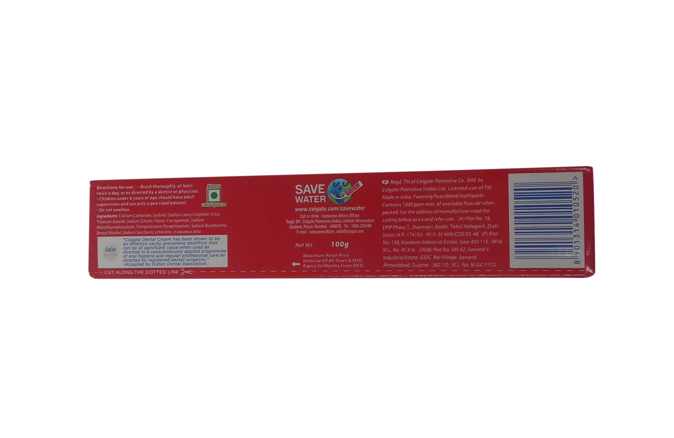 Colgate Dental Cream Toothpaste - Strong Teeth, 100g Pack – view 2