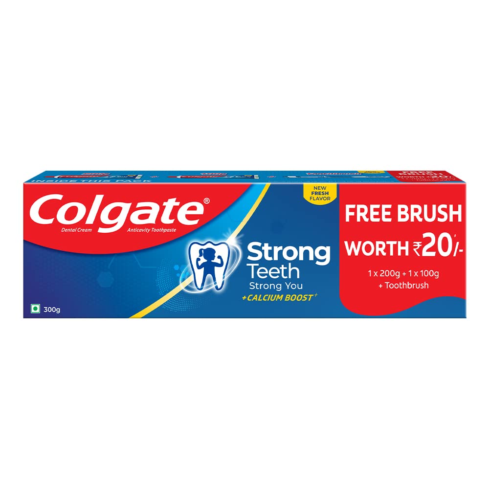 Colgate Strong Teeth Amino Shakti mint toothpaste 300g pack