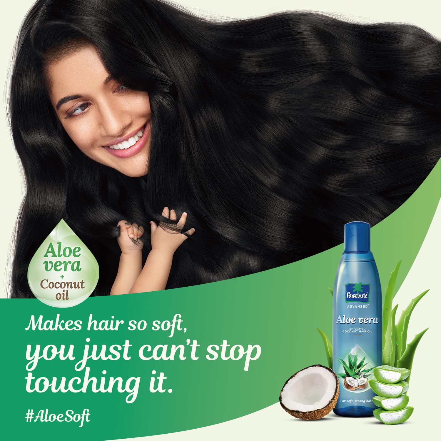 Parachute Advansed Aloe Vera, Enriched Coconut Hair Oil, For Soft and Strong Hair, 250ml + 75ml & Onion Hair Oil, Hair Growth Oil & Reduces Hairfall, 200ml – view 5