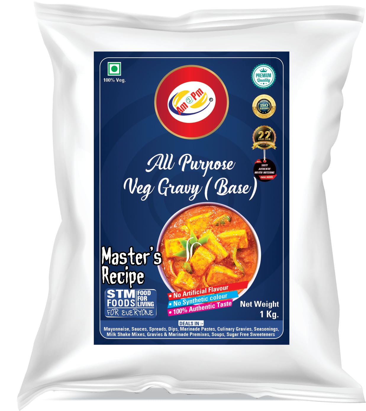 Pack of Am 2 Pm veg all purpose gravy mix paste